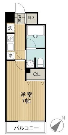 レジディア島津山の物件間取画像